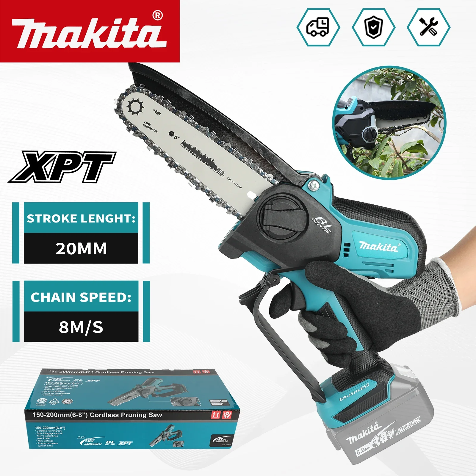 Makita UC286, motosserra elétr - Mini Electric Chainsaw 6 Inch avaliação e preço