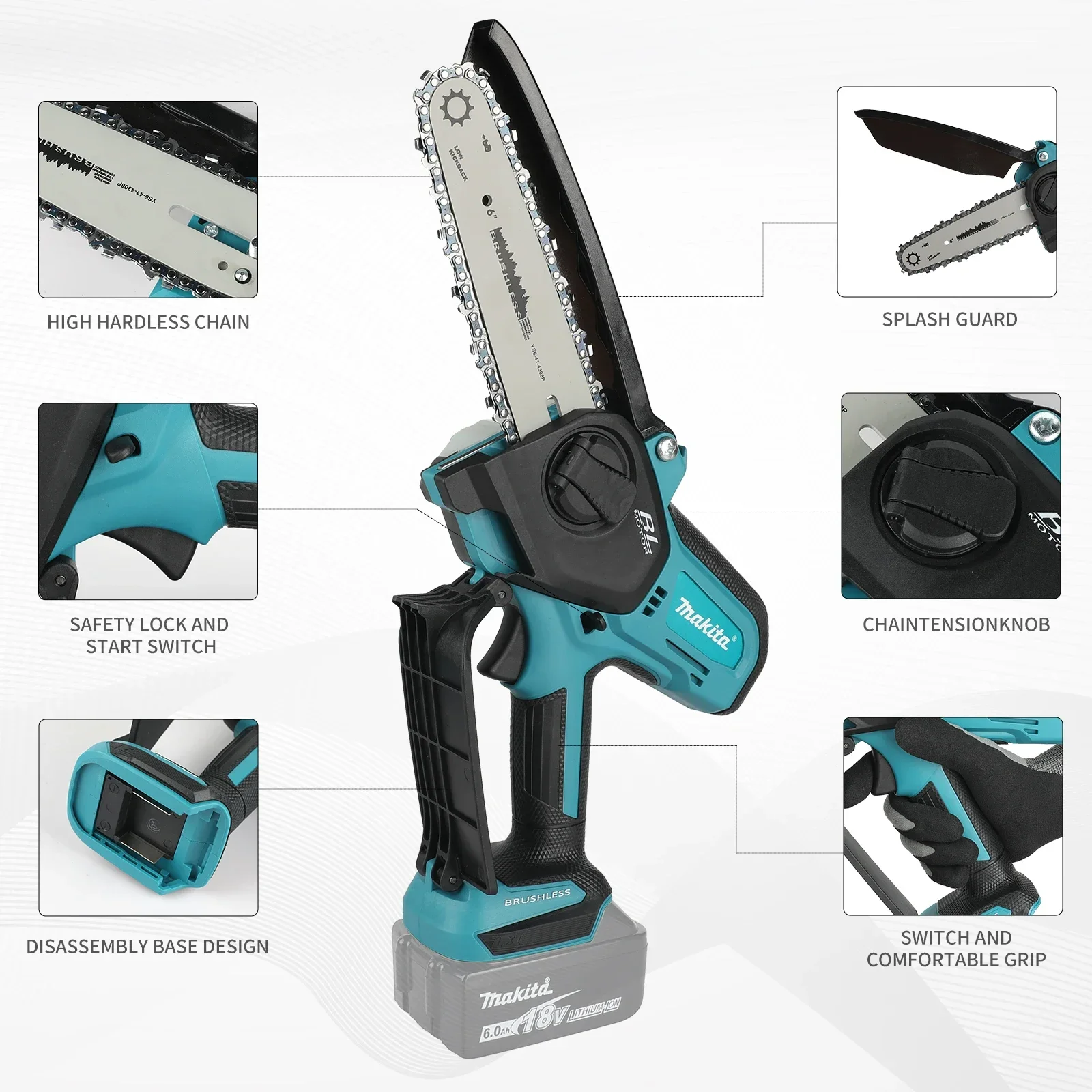 Makita UC286, motosserra elétr - Mini Electric Chainsaw 6 Inch avaliação e preço