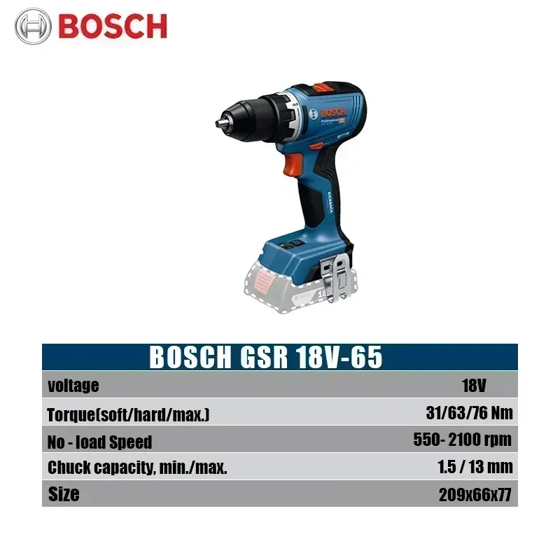 Furadeira Sem Fio Bosch GSR 18 - Brushless Cordless Electric Drill 18V avaliação e preço