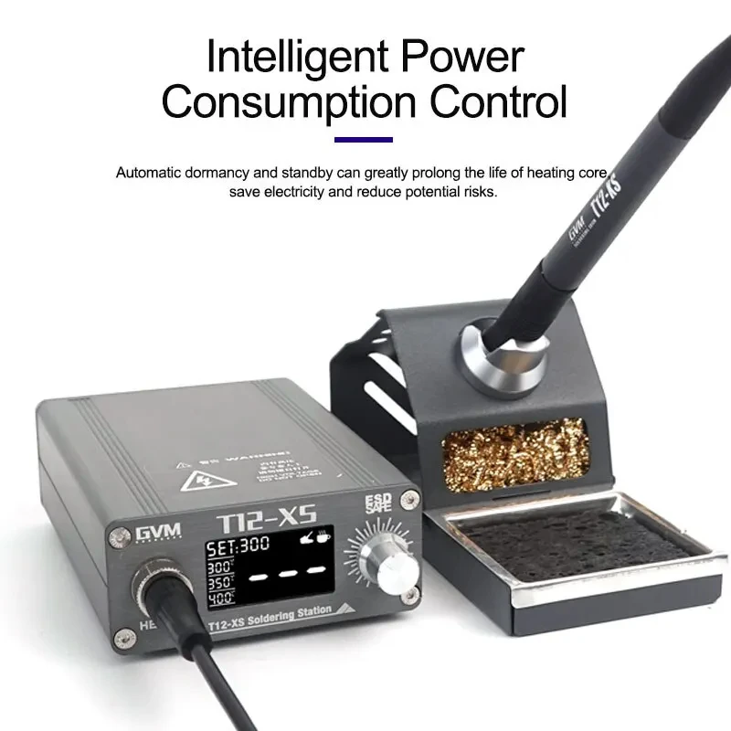 Estação de Soldagem GVM T12-XS - Digital Soldering Station T12 avaliação e preço